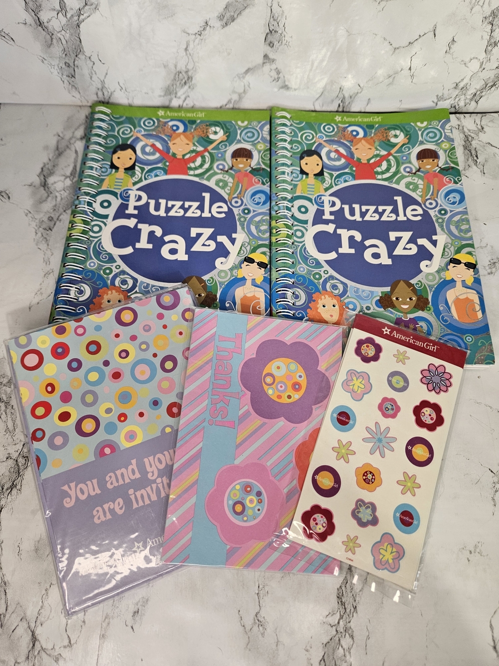 American Girl Puzzle Crazy Books, Stickers and cards